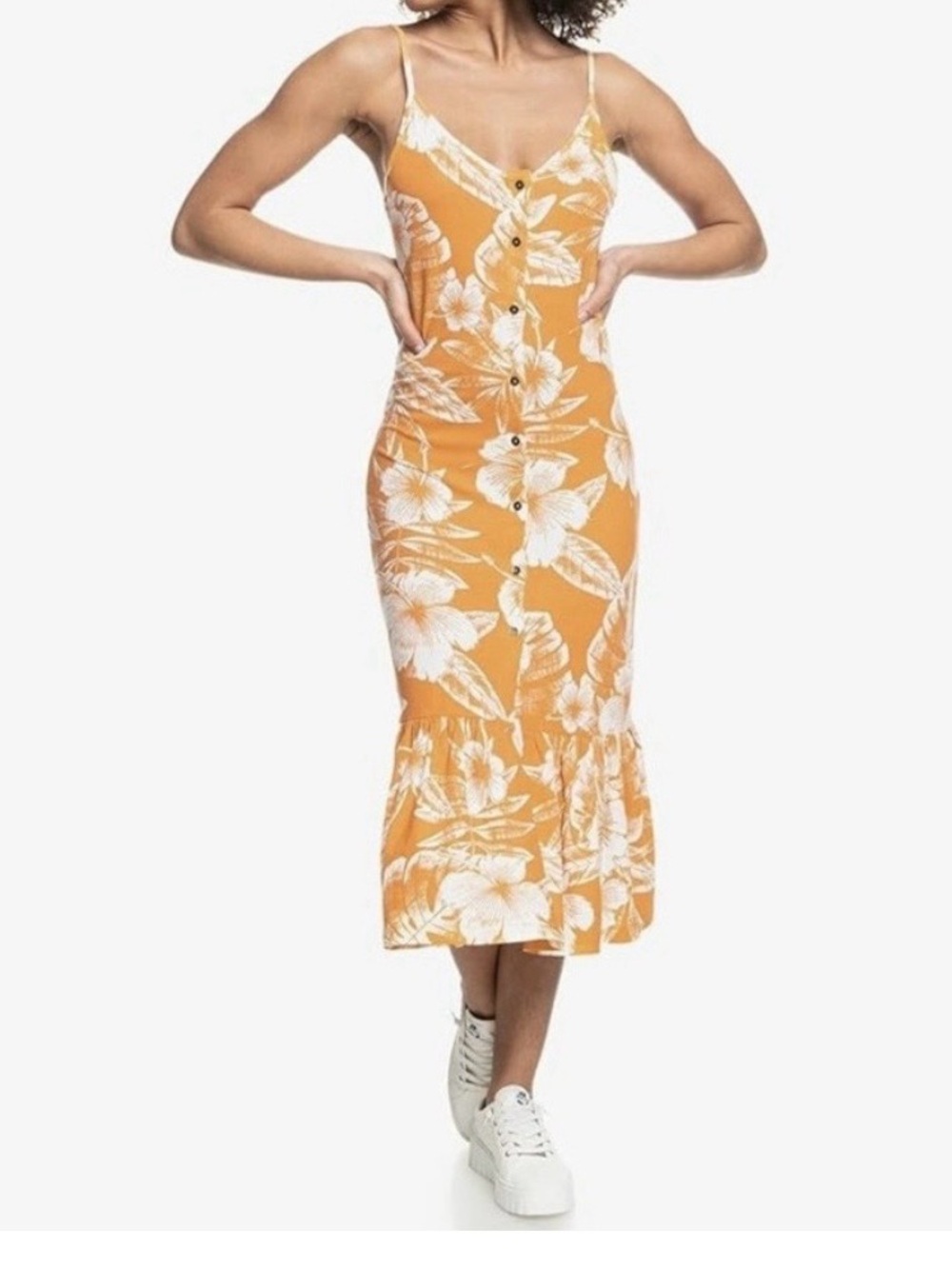 Roxy Tropical Midi Dress NWT